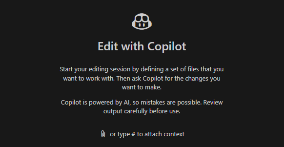Github Copilot Screen